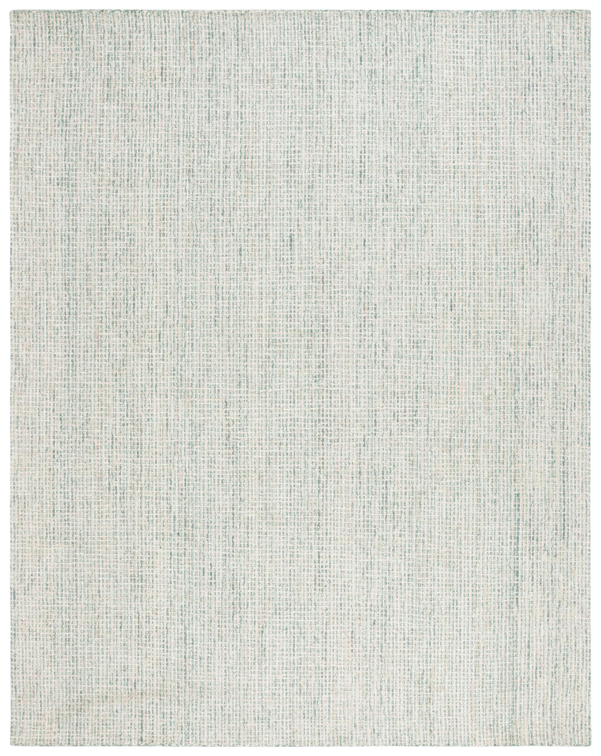 SAFAVIEH Area Rug 8x10 - Abstract Collection - Large - Green & Ivory, Handmade Wool, Ideal for Living Room, Bedroom, Office, Dining Space (ABT484Y)