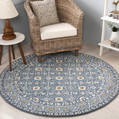 SAFAVIEH Micro-Loop Collection Accent Rug - 4' x 6', Charcoal & Ivory, Handmade Wool, Ideal for High Traffic Areas in Entryway, Living Room, Bedroom (MLP801H)