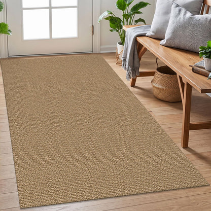 EARTHALL Washable Area Rug, Non Slip Entryway Rug, 4x6 Ft, Sand/Beige