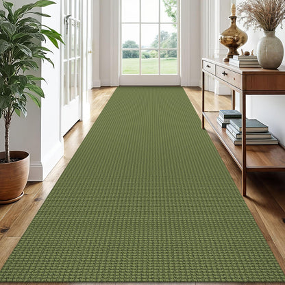 EARTHALL Woven Area Rug 3x5 Ft Washable Rugs for Entryway Braided Non Slip Rubber Backed Throw Rugs Door Mat Indoor Outdoor Entrance Cotton Carpet for Kitchen Foyer Front Door, Orange/Tan/Brown