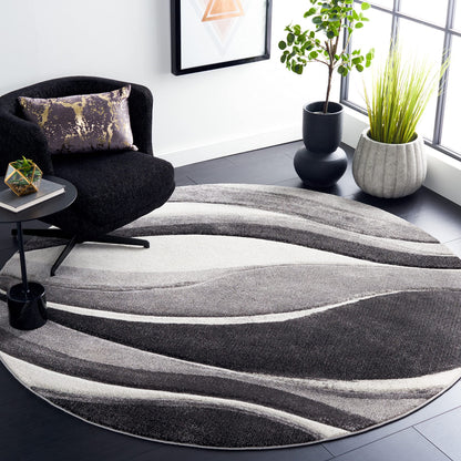 SAFAVIEH Hollywood Area Rug 10'6"x14', Modern Grey & Blue HLW766F