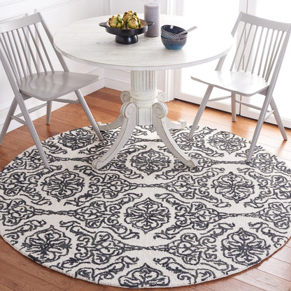 SAFAVIEH Blossom Collection Area Rug - 9' x 12', Beige & Ivory, Handmade Wool, Ideal for High Traffic Areas in Living Room, Bedroom (BLM112B)