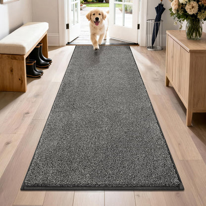 PURRUGS Dirt Trapping Indoor Door Mat, 31.5" x 47", Charcoal