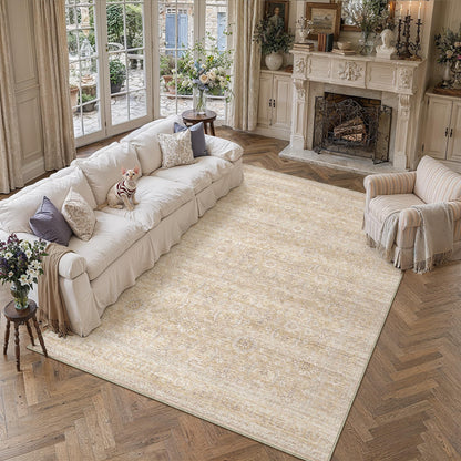 HUGEAR 8x10 Neutral Beige Large Area Rug