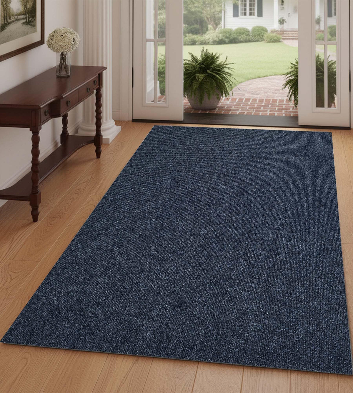 jxgzyy Red Runner Rug 2'11" x 9'10" with Scraper Pile for Outdoor, Garage