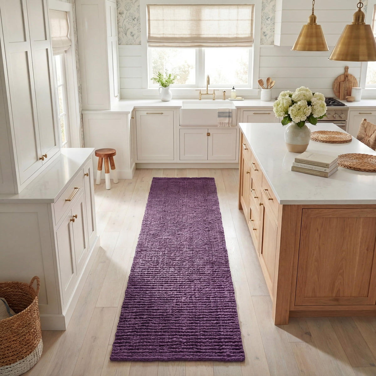 SAFAVIEH Natural Fiber Area Rug 8x10, Jute Knotted Large Natural NF447A