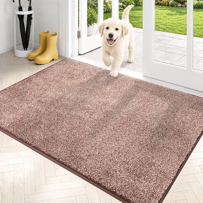 PURRUGS Dirt Trapping Indoor Door Mat, 31.5" x 47", Charcoal