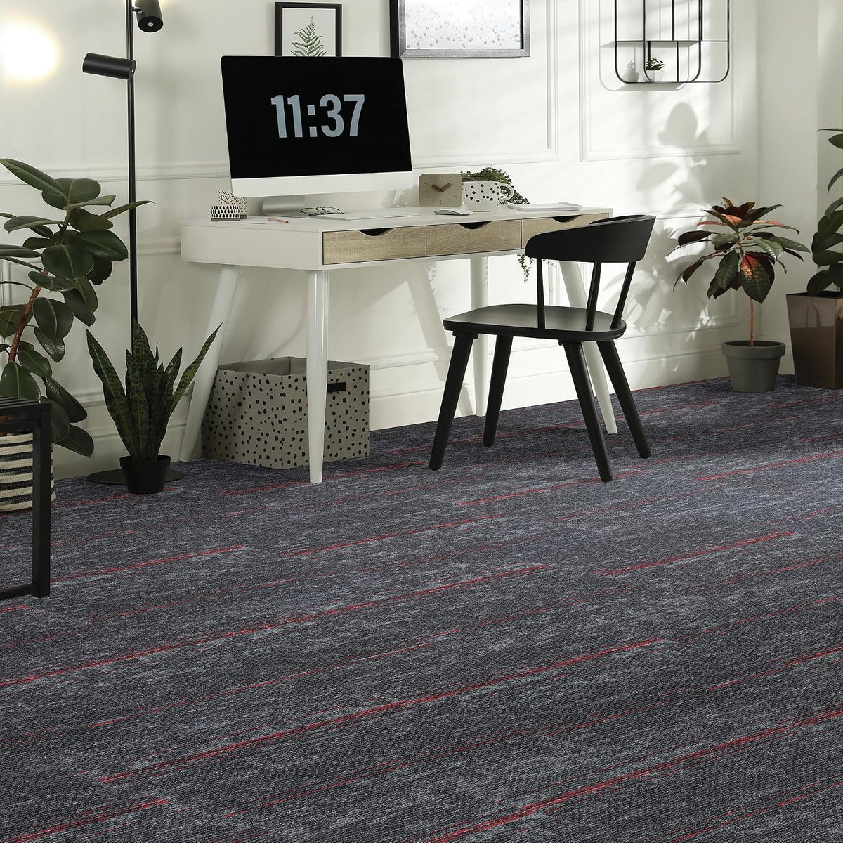 Mohawk 8x8 Ruby Edge Red Carpet Tile Square, Carpet Tile Flooring Sample