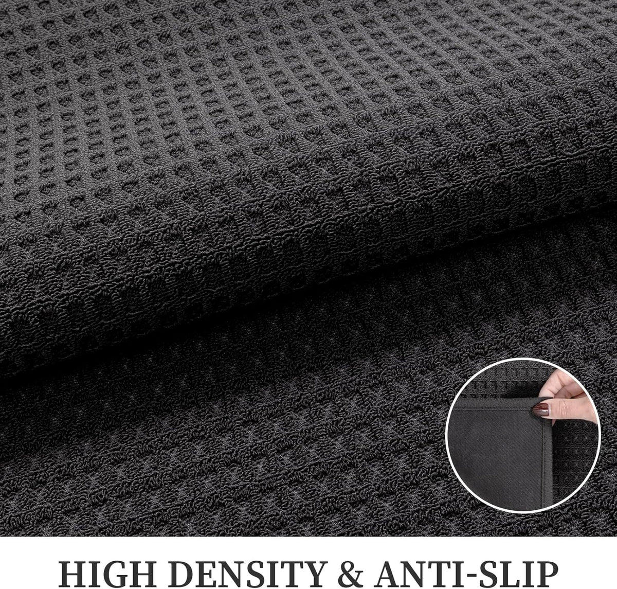 YIHOUSE Indoor Door Mat 24" x 36", Non-Slip Washable Entryway Mat, Dirt Trapper Absorbent Entrance Mat, Low Profile Floor Mat for Front/Back Door, Entryway, Dark Gray ﻿