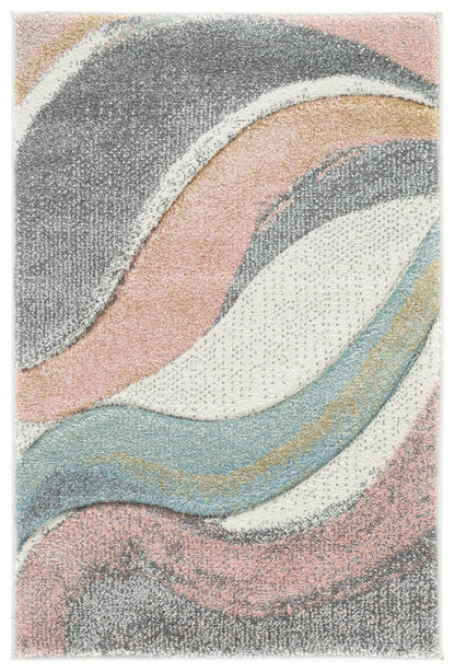 SAFAVIEH Hollywood Area Rug 10'6"x14', Modern Grey & Blue HLW766F