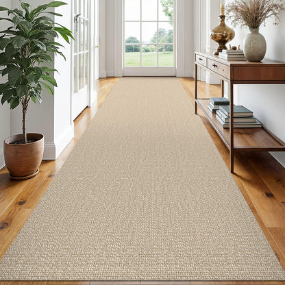 EARTHALL Washable Area Rug, Non Slip Entryway Rug, 4x6 Ft, Sand/Beige