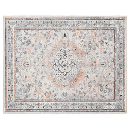 HOOBRO 2 x 3 Area Rugs Washable, Small Rugs for Entryway Kitchen Bathroom Mat Indoor Low Pile Soft Rug, Non-Slip Backing Stain Resistant Carpets, Pet Friendly Machine Washable, Vintage Beige EF01AR01