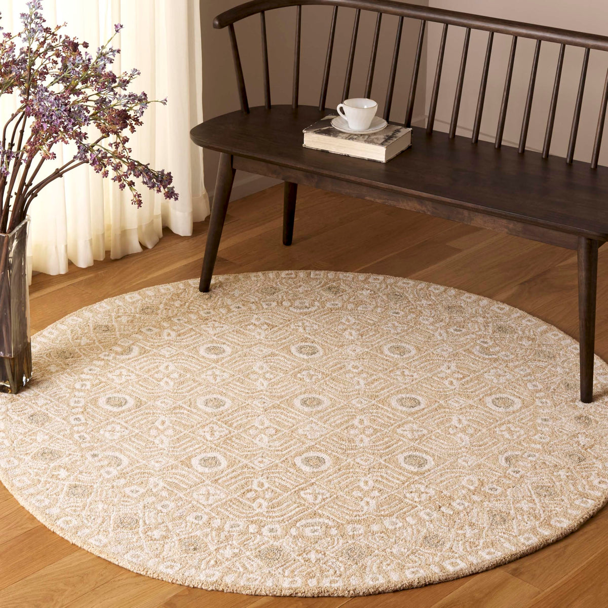 SAFAVIEH Micro-Loop Collection Accent Rug - 4' x 6', Charcoal & Ivory, Handmade Wool, Ideal for High Traffic Areas in Entryway, Living Room, Bedroom (MLP801H)