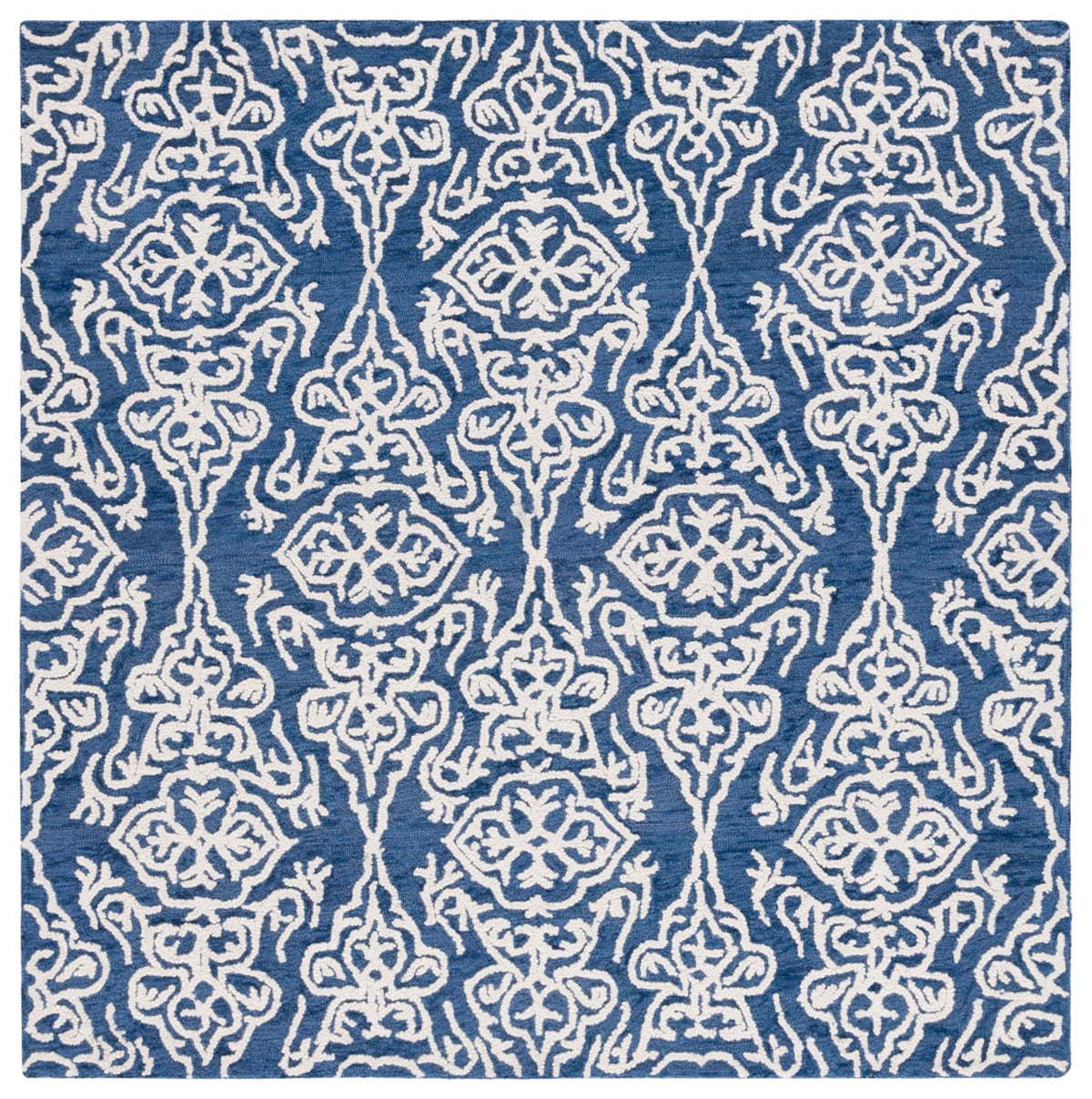 SAFAVIEH Blossom Collection Area Rug - 9' x 12', Beige & Ivory, Handmade Wool, Ideal for High Traffic Areas in Living Room, Bedroom (BLM112B)