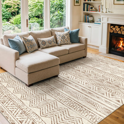 2'6"x8 Runner Rug Washable Moroccan: Non Slip Kitchen Long Floor Mat Gray
