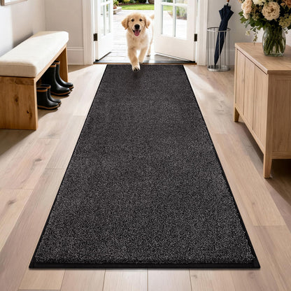 PURRUGS Dirt Trapping Indoor Door Mat, 31.5" x 47", Charcoal