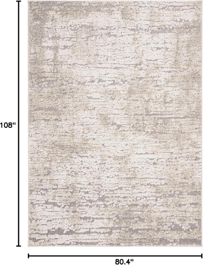 SAFAVIEH Spirit Area Rug 6'7"x9', Taupe & Ivory SPR126E