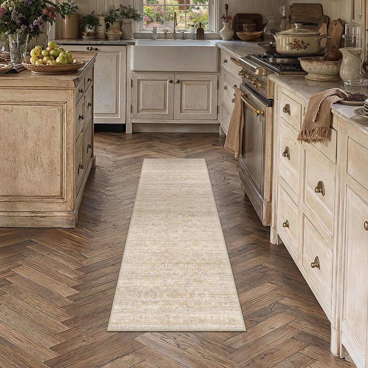 HUGEAR 8x10 Neutral Beige Large Area Rug