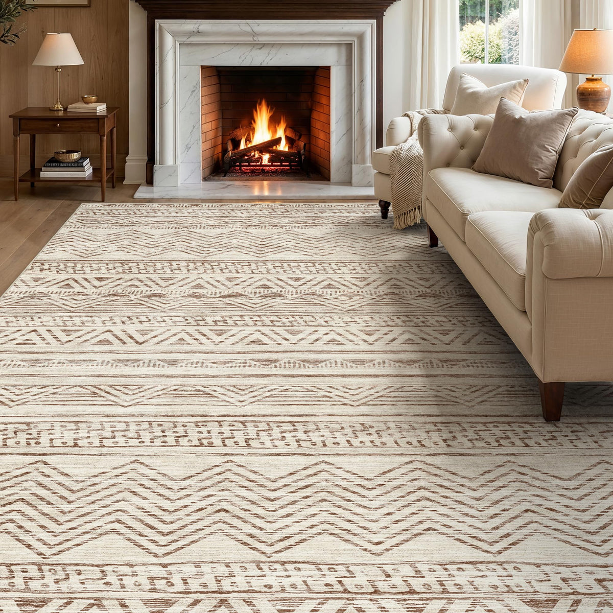 2'6"x8 Runner Rug Washable Moroccan: Non Slip Kitchen Long Floor Mat Gray