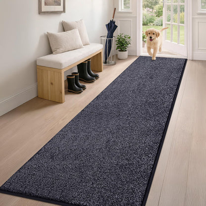 PURRUGS Dirt Trapping Indoor Door Mat, 31.5" x 47", Charcoal