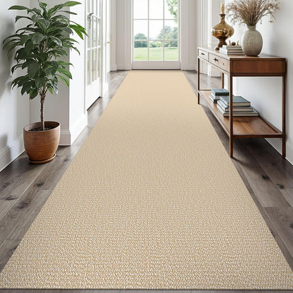 EARTHALL Washable Area Rug, Non Slip Entryway Rug, 4x6 Ft, Sand/Beige