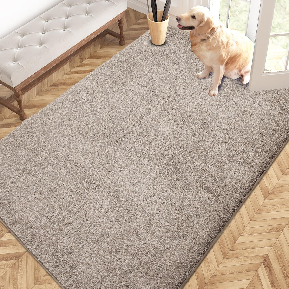 PURRUGS Dirt Trapping Indoor Door Mat, 31.5" x 47", Charcoal