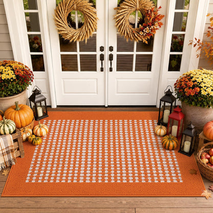Ileading Laundry Room Runner Rug 2'x6' Non Slip Farmhouse Kitchen Floor Mats with Rubber Backing Machine Washable Beige Indoor Decor Carpet for Doormat Hallway Entryway Petmat Garage Balcony