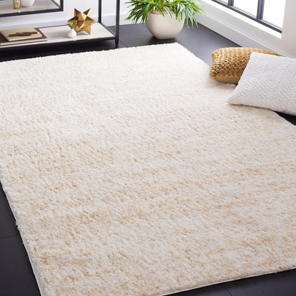 SAFAVIEH Berber Shag Rug 8x10, Large Ivory & Beige BER563A