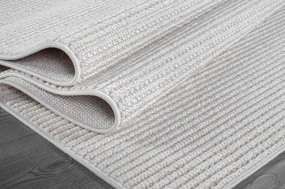 Beverly Rug Micro Loop Large Area Rug White 10x14 Modern Luxury Trellis Geometric Durable Indoor Area Rugs for Living Dining Room Office Stain Resistant Non Shedding Casual Indoor Carpet White 10x14