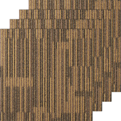 VEVOR Carpet Tiles 18x18 inch, 10 Pack Carpet Square Rug Detachable & Damage-Free, Self Adhesive Home Floor Soft Plush Padded for 22.5sq.ft Coverage, Easy DIY for Living Room & Bedroom, Gray