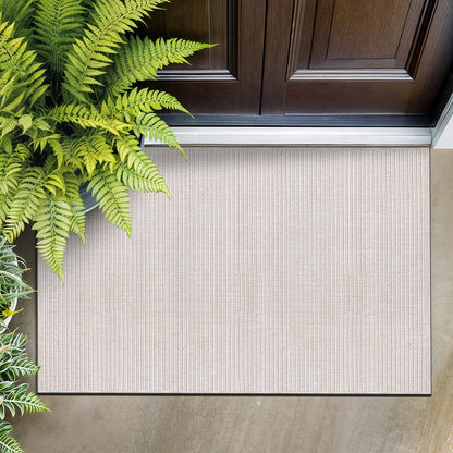 Beverly Rug Easy Jute Bordered Rug 10x14 Washable Large Indoor Outdoor Area Rugs for Living Dining Room Patio Office Stain Resistant Non Shedding Casual Indoor Outside Carpet 10 x 14 Off-White