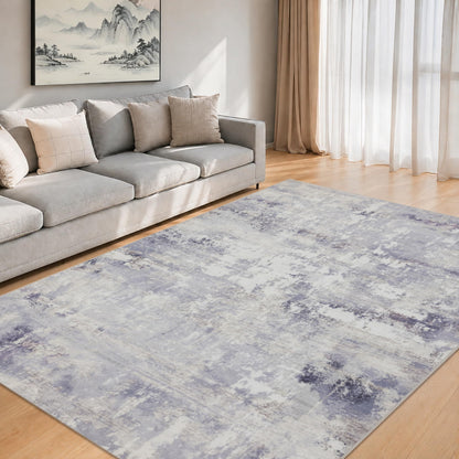 RCTJHOME 9x12 Brown Vintage Oriental Washable Area Rug Non-Slip Soft Carpet
