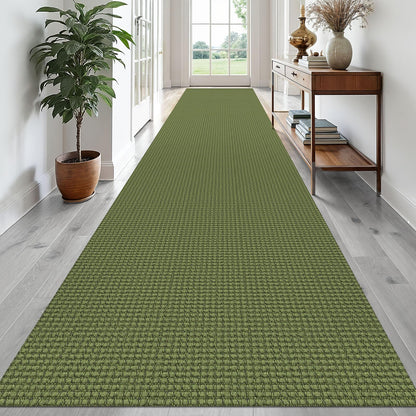 EARTHALL Woven Area Rug 3x5 Ft Washable Rugs for Entryway Braided Non Slip Rubber Backed Throw Rugs Door Mat Indoor Outdoor Entrance Cotton Carpet for Kitchen Foyer Front Door, Orange/Tan/Brown
