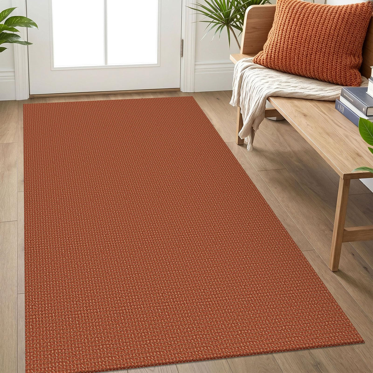 IOHOUZE Small Area Rug 2x3 Washable Woven Rugs for Entryway Non Slip Rubber Backed Front Door Rugs Indoor Doormat Throw Rug Floor Carpet for Entrance Kitchen, Cream/Beige