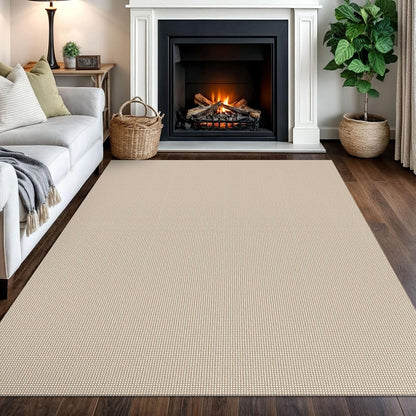 IOHOUZE Washable Area Rug 3x5 Non Slip Rubber Backed Woven Rugs for Entryway Rugs Indoor Outdoor Doormat Throw Rug Floor Carpet for Entrance Kitchen Front Door, Olive Green/Earthy Green