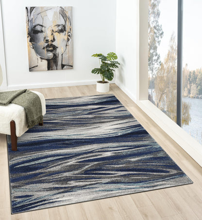 Keen Home Design Abstract Non-Shedding Area Rug, Soft Thick Pile, 10x14