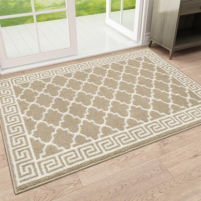 Pauwer Door Mat Indoor Entrance 20"x60", Absorbent Dirt Trapper Rugs, Grey