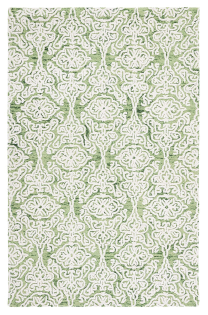 SAFAVIEH Blossom Collection Area Rug - 9' x 12', Beige & Ivory, Handmade Wool, Ideal for High Traffic Areas in Living Room, Bedroom (BLM112B)