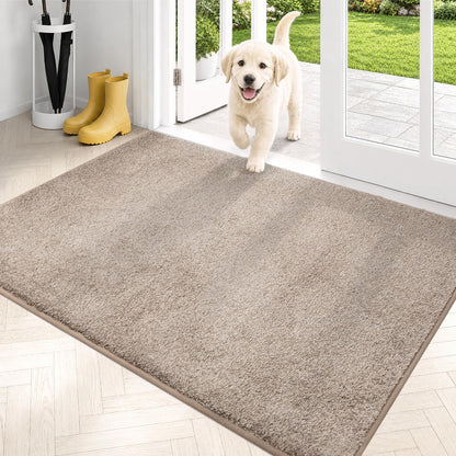 PURRUGS Dirt Trapping Indoor Door Mat, 31.5" x 47", Charcoal