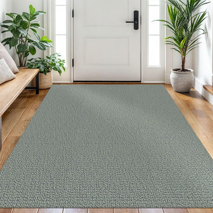 EARTHALL Washable Area Rug, Non Slip Entryway Rug, 4x6 Ft, Sand/Beige