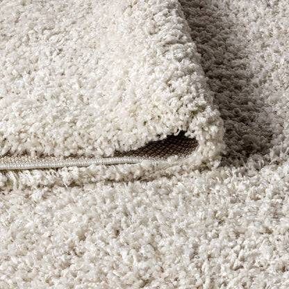 JONATHAN Y Mercer Shag Plush Cream Runner Rug, 2x8, Contemporary, Modern, Easy-Cleaning for Living Room, Bedroom, Kitchen, Pet Friendly, Non-Shedding (MCR106D-28)