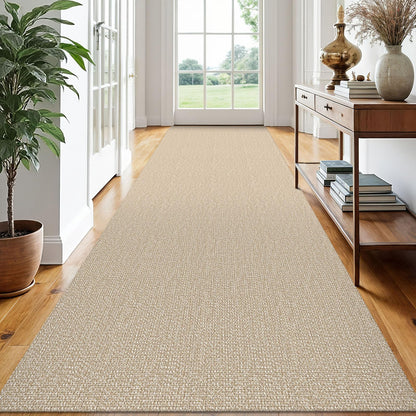 EARTHALL Washable Area Rug, Non Slip Entryway Rug, 4x6 Ft, Sand/Beige