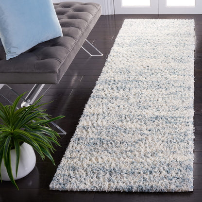 SAFAVIEH Berber Shag Rug 8x10, Large Ivory & Beige BER563A