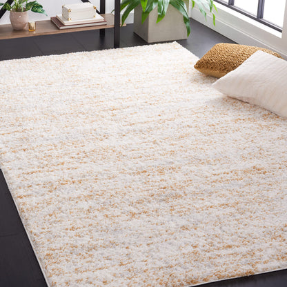 SAFAVIEH Berber Shag Rug 8x10, Large Ivory & Beige BER563A