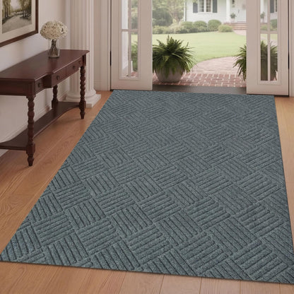 jxgzyy Red Runner Rug 2'11" x 9'10" with Scraper Pile for Outdoor, Garage