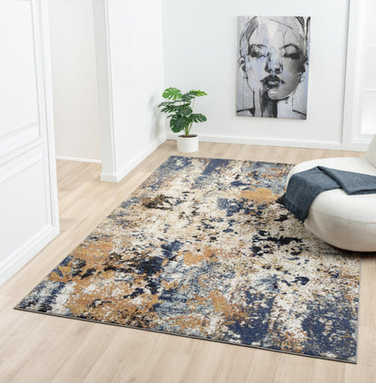 Keen Home Design Abstract Non-Shedding Area Rug, Soft Thick Pile, 10x14