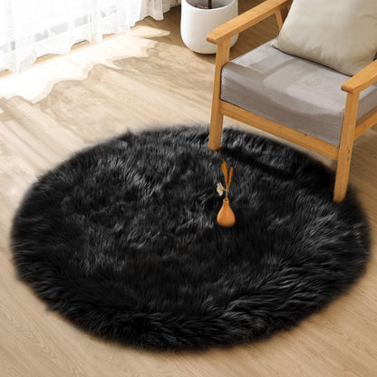 ORINOVA White Faux Sheepskin Shag Fur Runner Rugs for Living Room Bedroom Fluffy Washable Furry Area Rug 2x6 Nursery Rug Teen Room Décor