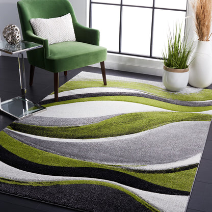 SAFAVIEH Hollywood Area Rug 10'6"x14', Modern Grey & Blue HLW766F