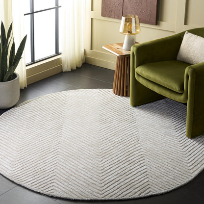 SAFAVIEH Area Rug 8x10 - Glamour Collection - Large - Modern Design, Navy, Handmade Wool Blend, Ideal for Living Room, Bedroom, Dining Space (GLM801N)