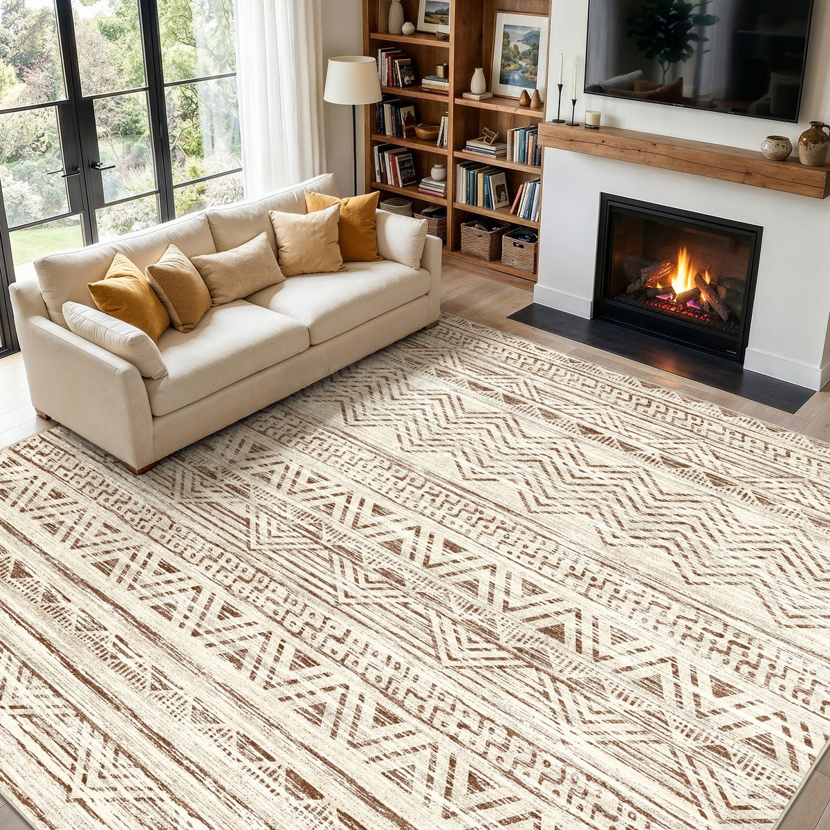 2'6"x8 Runner Rug Washable Moroccan: Non Slip Kitchen Long Floor Mat Gray